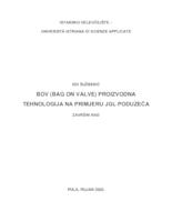 prikaz prve stranice dokumenta BoV (bag on valve) proizvodna tehnologija na primjeru JGL