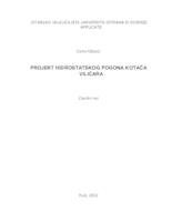 prikaz prve stranice dokumenta Projekt hidrostatskog pogona kotača viličara