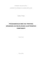 prikaz prve stranice dokumenta Programiranje mini CNC printera izrađenog od recikliranih elektroničkih komponenti.