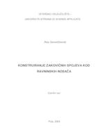 prikaz prve stranice dokumenta Konstruiranje zakovičnih spojeva kod ravninskih nosača